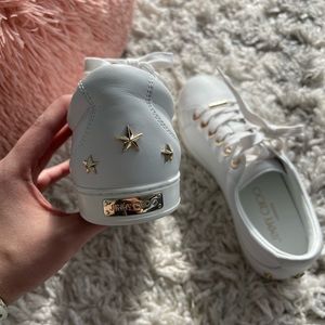 Jimmy Choo Cash White Sneakers